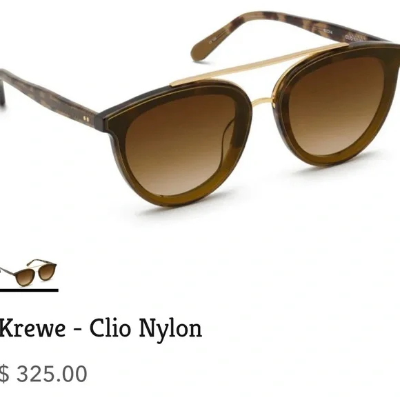 KREWE | Accessories | Krewe Clio Nylon Sunglasses Fennel To  display picture 1